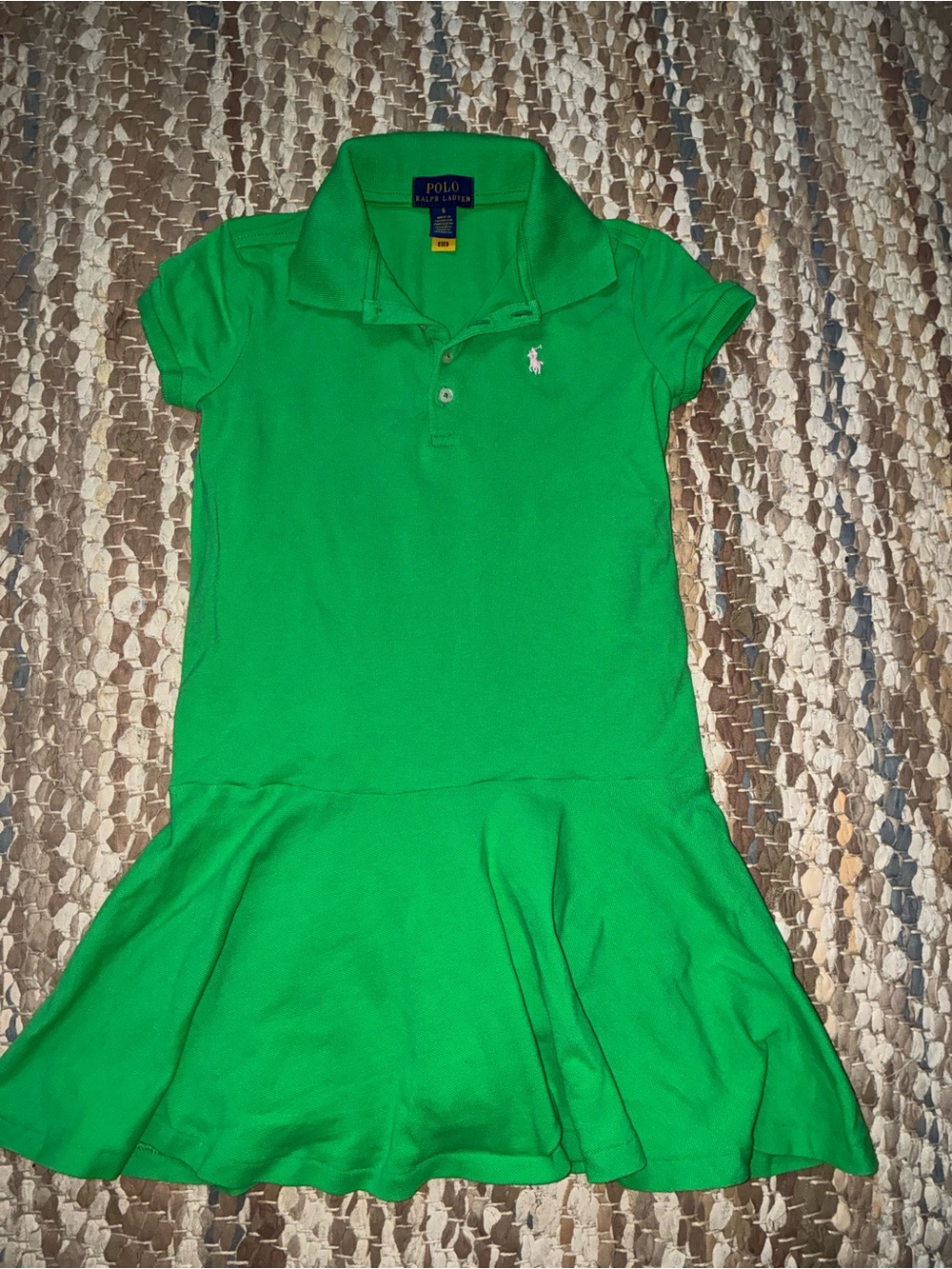 Polo by Ralph Lauren Bright Green Girls Polo Dress
